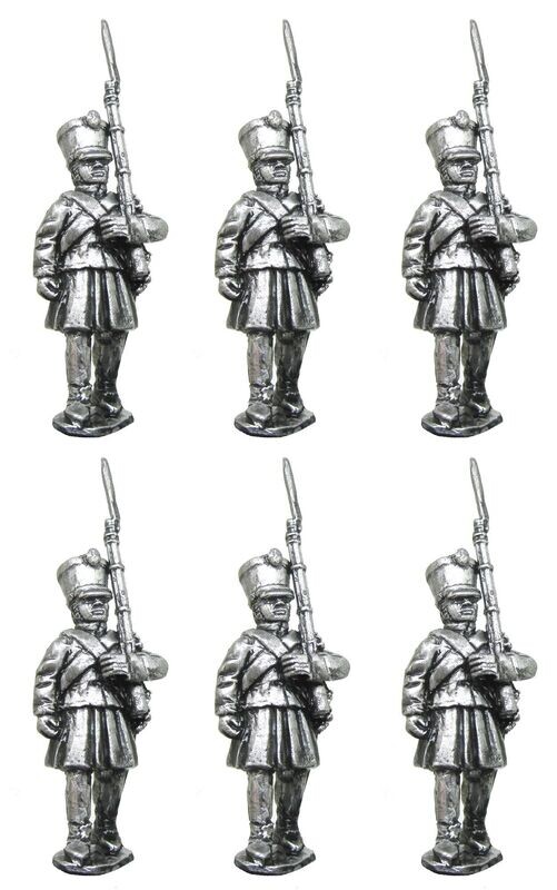 28mm Serbian Napoleonic infantry marching