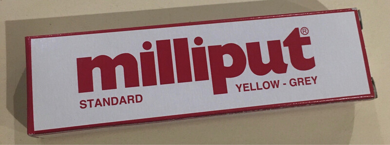 Milliput Yellow Grey Modelling Putty