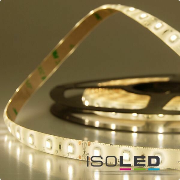 Ledstrip IP66, 24 Volt, 5 Meter, warmweiß, 4,8 Watt/m 1750 Lumen, CRI85