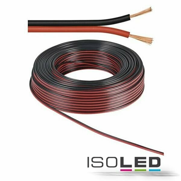 Kabel 25m Rolle 2-polig 0.75mm² H03VH-H YZWL,  AWG18