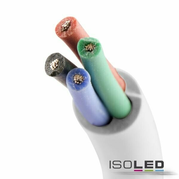 Kabel RGB Meterware 4-polig 0.50mm² SIHF Silikonmantel IP68