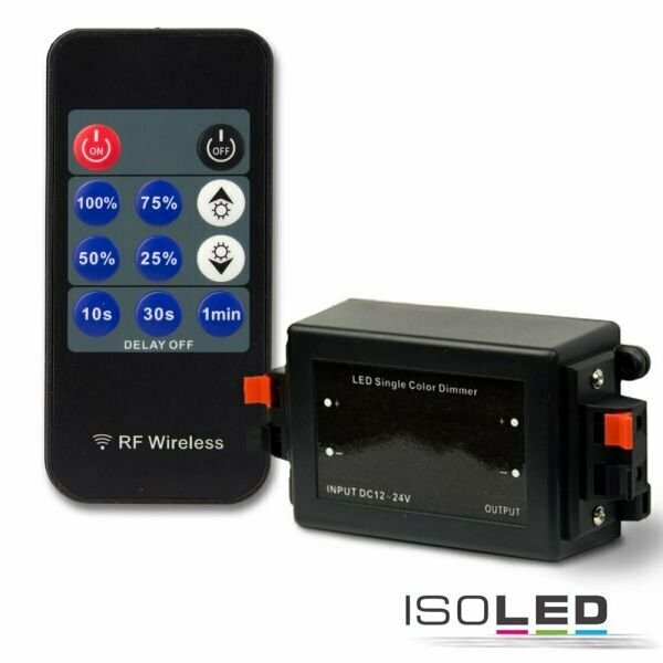 LED Dimmer Funk 1 Kanal | 12-24V DC 8A | Nachlaufsteuerung