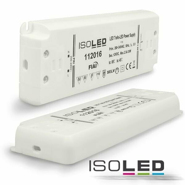 LED Trafo 12V ultraflach | 15 Watt bis 50 Watt