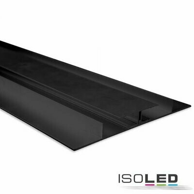 LED Trockenbauprofil Planar, schwarz eloxiert, Länge 2m