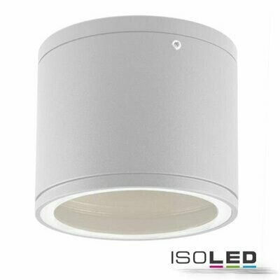 LED Deckenleuchte IP54, rund, Alu weiß, für LED Leuchtmittel GX53