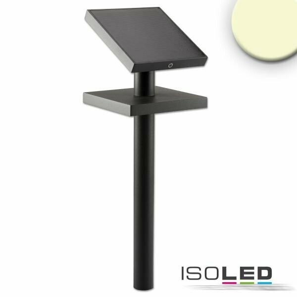 LED SOLAR Weg- und Gartenleuchte mit Helligkeitssensor, 1.3W, IP54, warmweiss