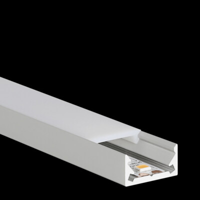 LED Profil 16x8mm S-Line low eloxiert Länge 2m