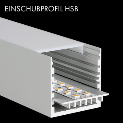 Einschubblech HSB für LED Alu Profil Länge 2m