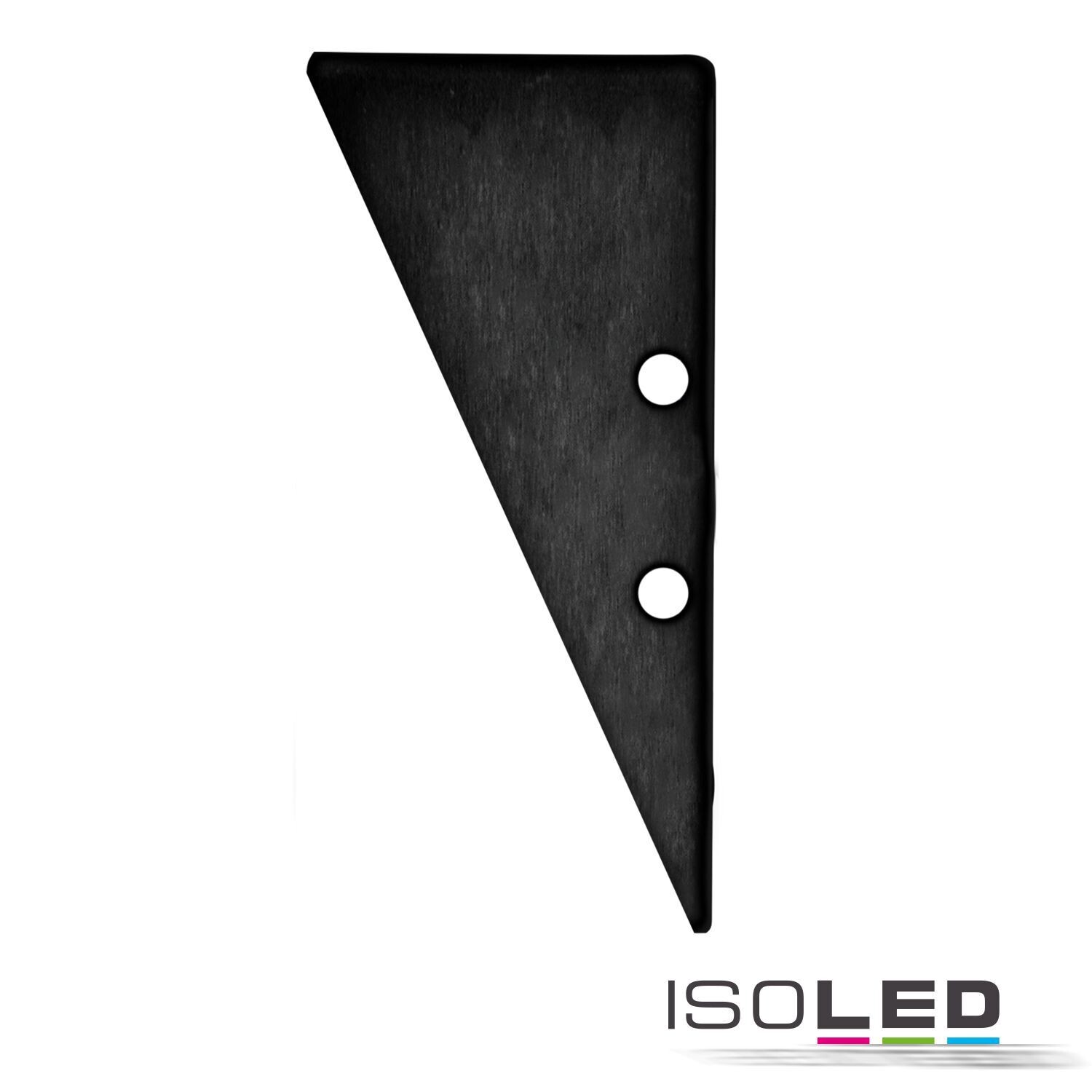 Endkappe für LED Profil Triangle schwarz