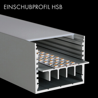 LED Profil L-Line Einschubblech HSB 60mm Breite