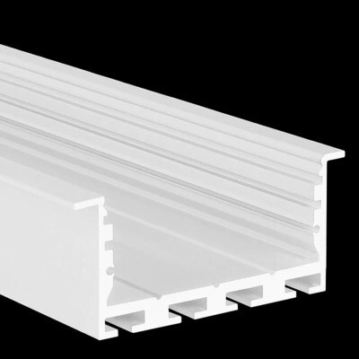 LED Profil Einbau REC24, 60mm Breite, Länge 2m, weiß