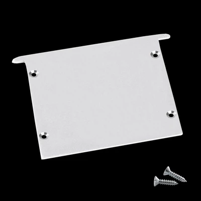 Endkappe Aluminium für LED Profil 60x50mm weiß