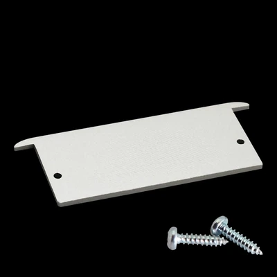Endkappe Aluminium für LED Profil 60x26mm weiß