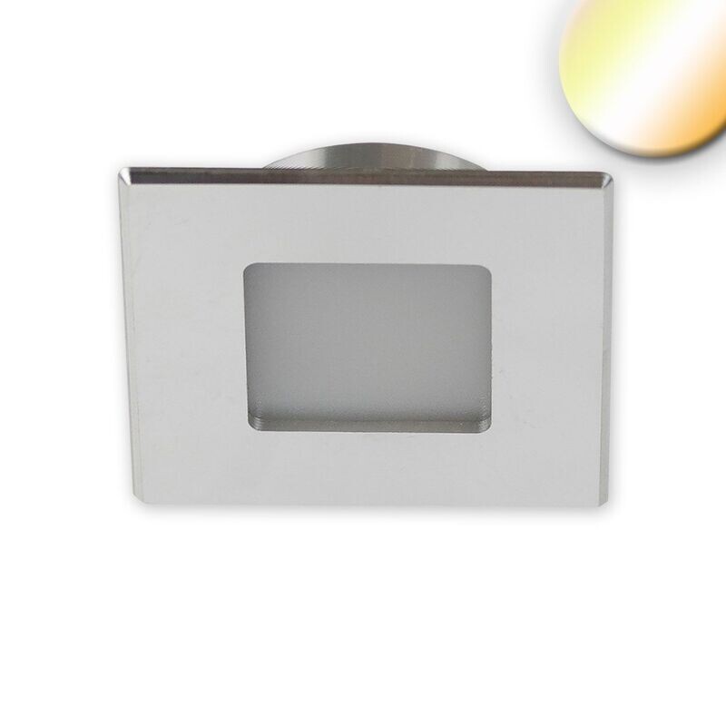 LED Einbauspot  24V DC 3W/3W, Alu gebrüstet warmweiß  dimmbar