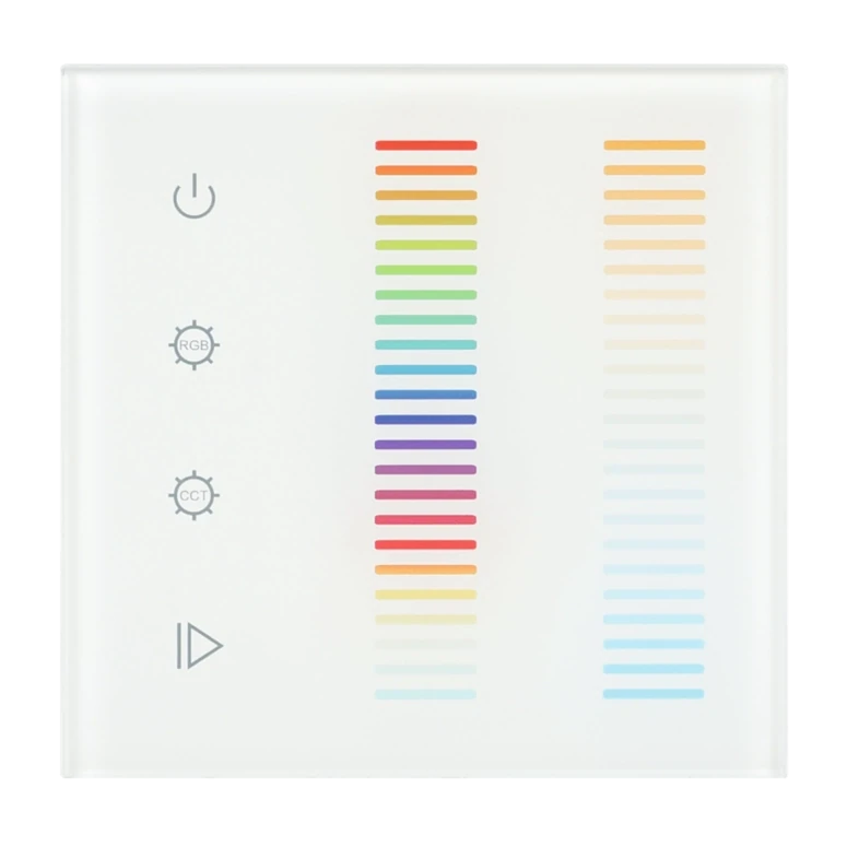 Wand-Funkfernbedienung + 5 Kanal Dimmer/ Controller RF RGB+CCT