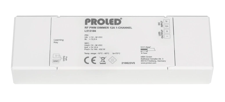 LED Dimmer | 1-Kanal Dimmer | 24V /12A | 48V/6A