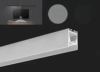 LED Profil 16x22mm für blendfrei Leuchten, Länge 1-3m