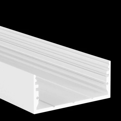 LED Profil 60mm Breite | Aufputzprofil weiß, Länge 2m