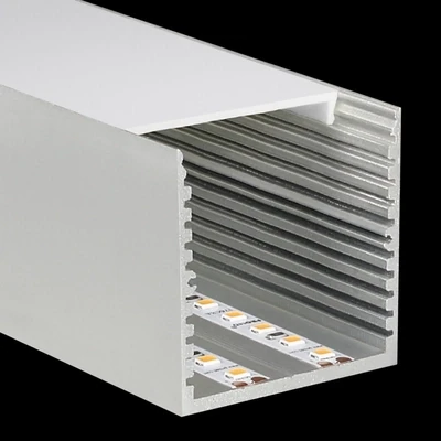 LED Profil 60mm Breite | Höhe 50mm, eloxiert, Länge 2m