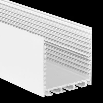 LED U-Profil S24 | 60x50mm weiß | mit Ecken, Verbinder
