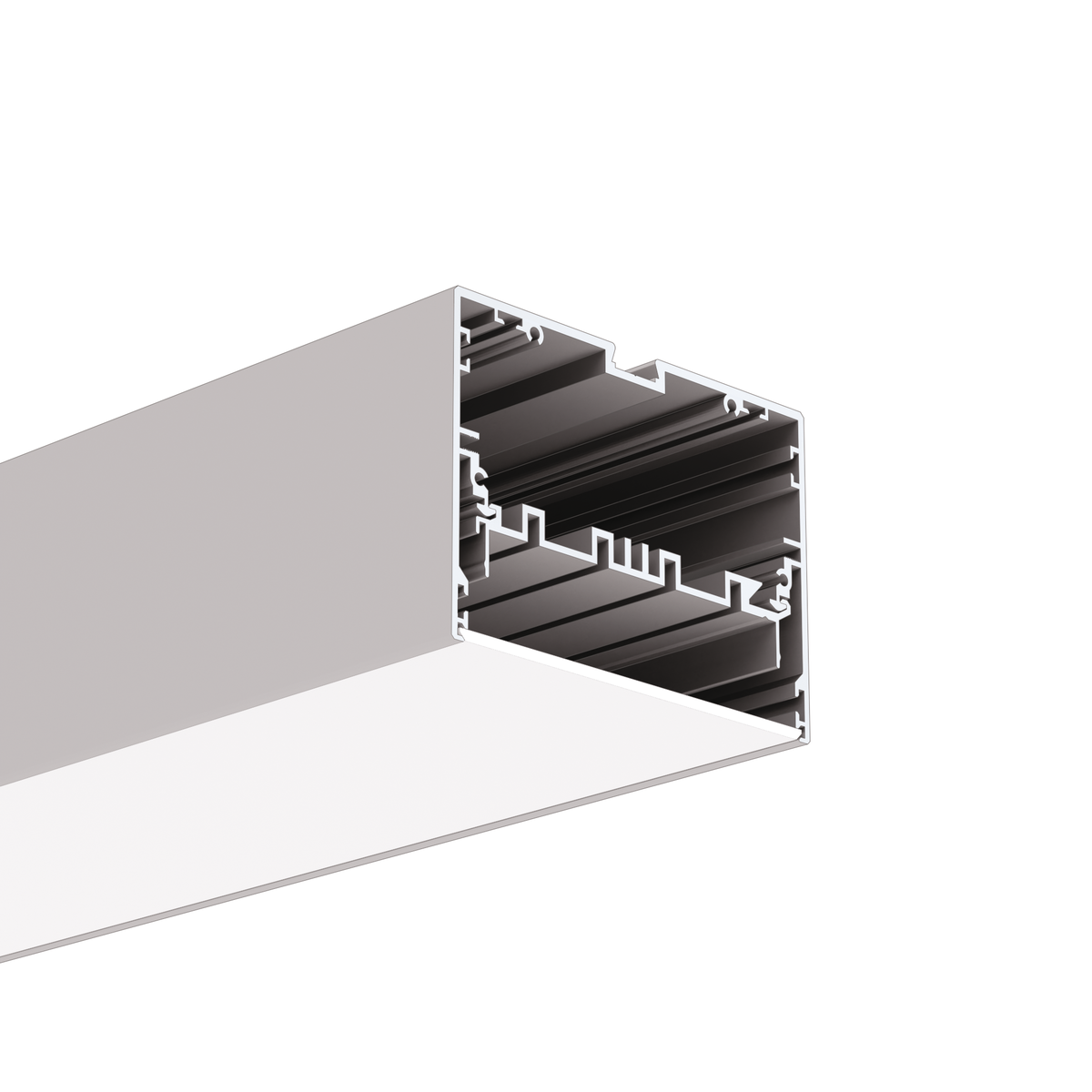 LED U-Profil für  LED Leuchten 98x70mm, eloxiert, Länge 2m