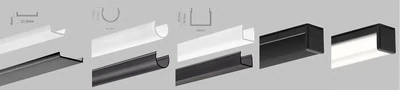 Abdeckungen für LED Profil Gizza bis 10m Länge