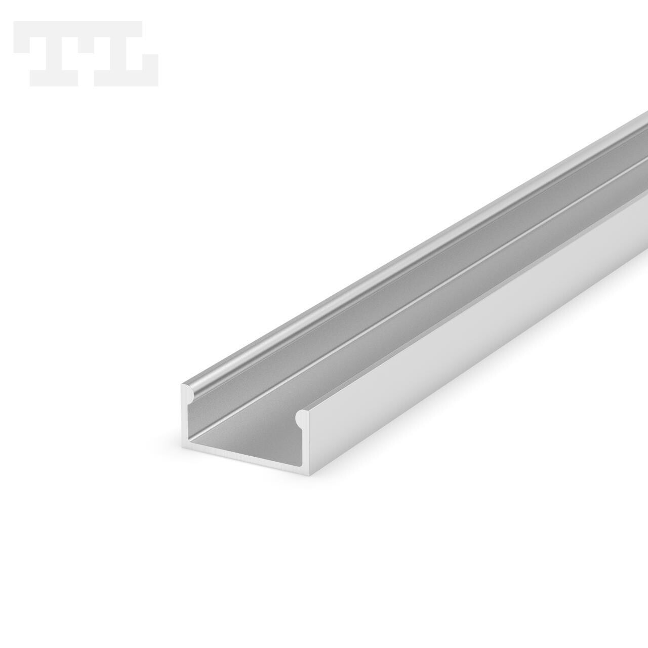LED Profil  Aufputz 15x7mm | Länge 2m | eloxiert, weiß, schwarz, gold