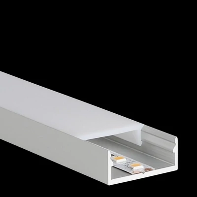 LED Profil Proled, Breite 24mm, Höhe 10mm, eloxiert, M-Line -Low10, Länge 2m