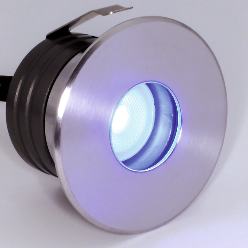 LED Bodenstrahler flach | einfärbig oder RGB | rund