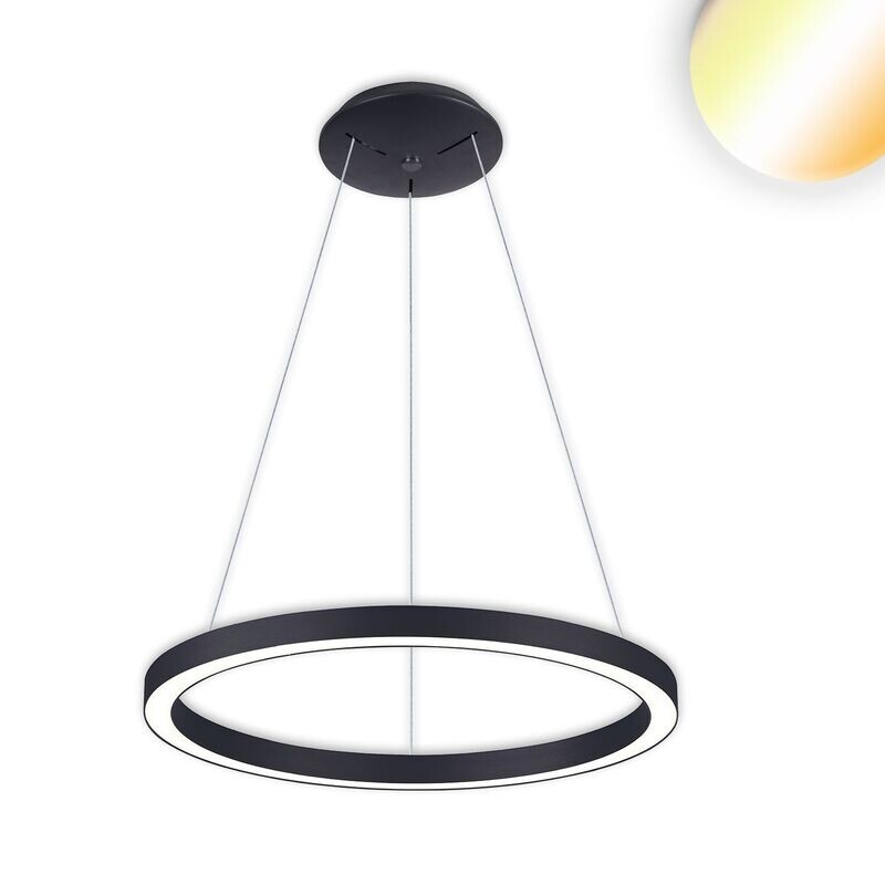 LED  Hängeleuchte schwarz, circle 580, 48 Watt