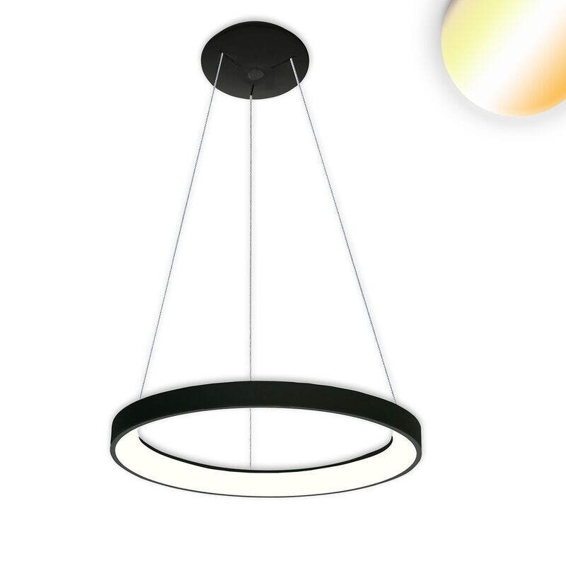 LED  Hängeleuchte schwarz, circle 480, 38 Watt