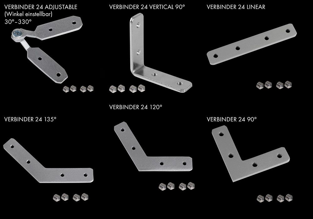 Verbinder und Ecken für LED Profile Proled