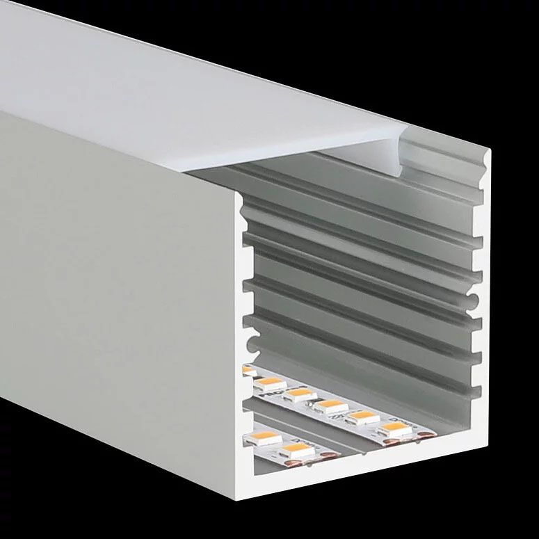 LED Profil 35x35mm, länge 2m, eloxiert, 1A-Ledshop