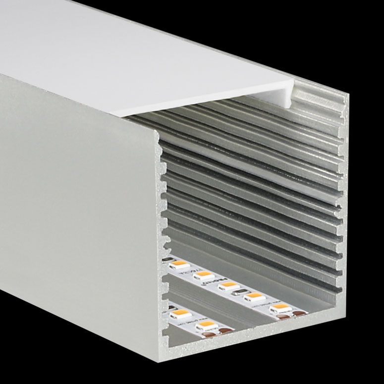 LED Leiste 45x45mm eloxiert 2m Länge