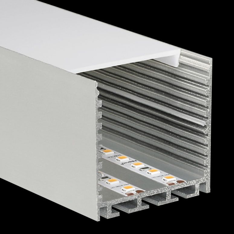 LED Leiste 45x45mm eloxiert