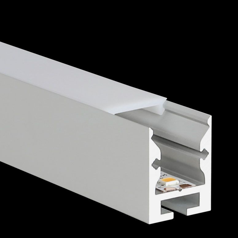 LED Profil S-Line STD24 | 16x20mm | 2m lang | eloxiert