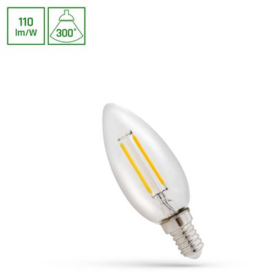 E14 LED Filament Kerze | 1 Watt |  110Lm | extrem günstig  1,30€