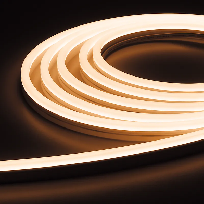 NEON LED Strip wasserfest IP65 | benötigt kein Kühlprofil 2700 Kelvin von 1A-Ledshop