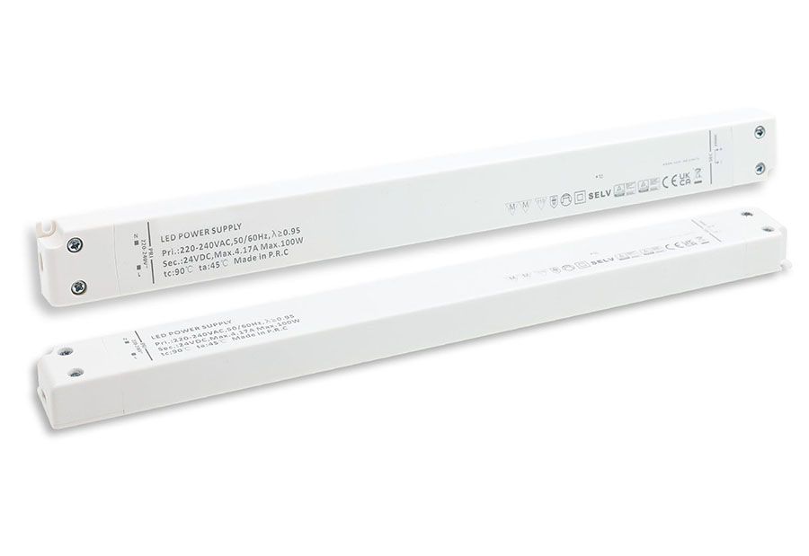 LED Trafo zum Einbau - nur 29mm Breit | 24V | 100 Watt