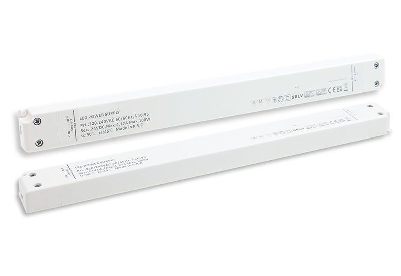 LED Trafo zum Einbau - nur 29mm Breit | 24V | 100 Watt