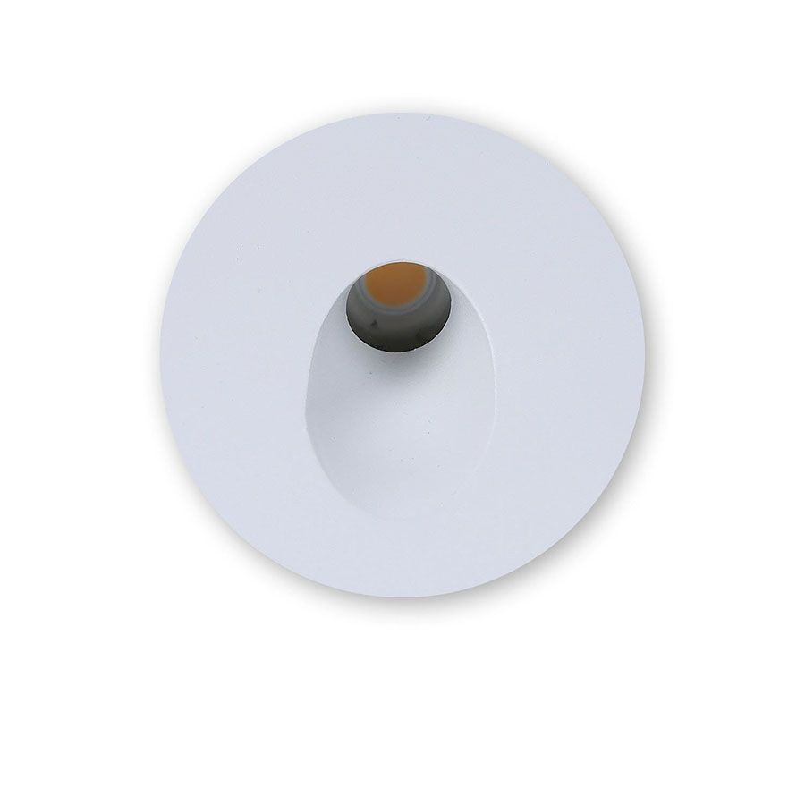 LED Wandleuchte 24V | Treppenleuchten dimmbar | IP44 rund weiß