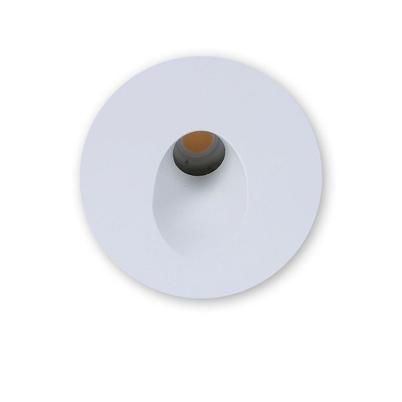 LED Wandleuchte 24V | Treppenleuchten dimmbar | IP44 rund weiß