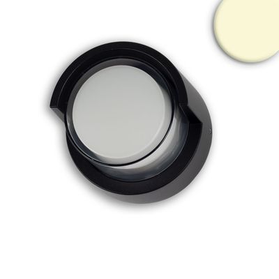LED Wandleuchte rund 6W | IP54 | sandschwarz, warmweiß