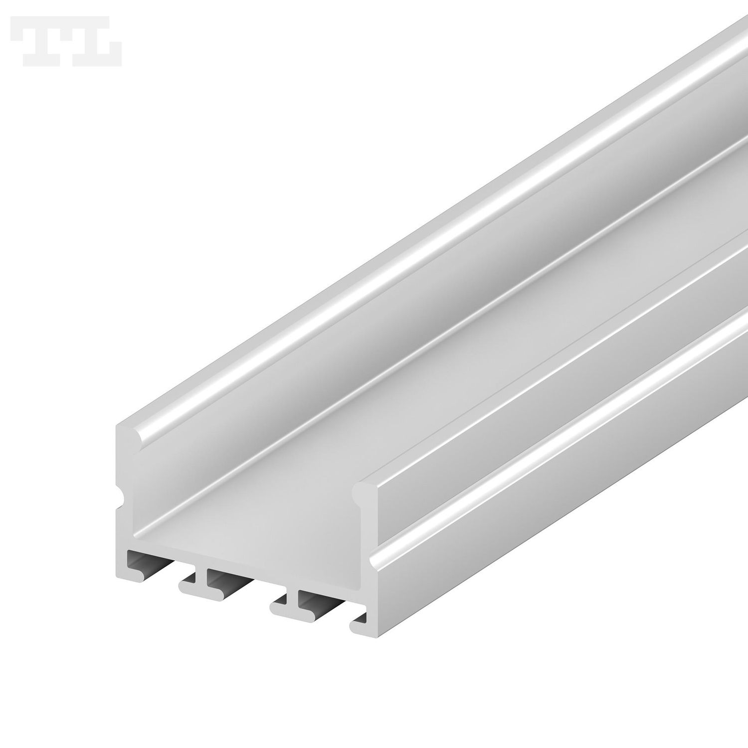 LED Alu Profil  23x12mm | eloxiert, weiß, schwarz