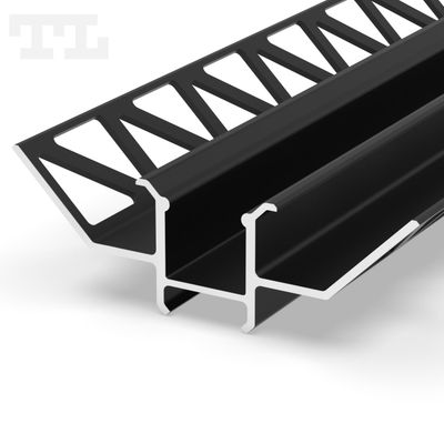 LED Fliesenprofil Innenecke in schwarz, eloxiert & weiß Stilvolle Akzentbeleuchtung in Perfektion von 1A-Ledshop