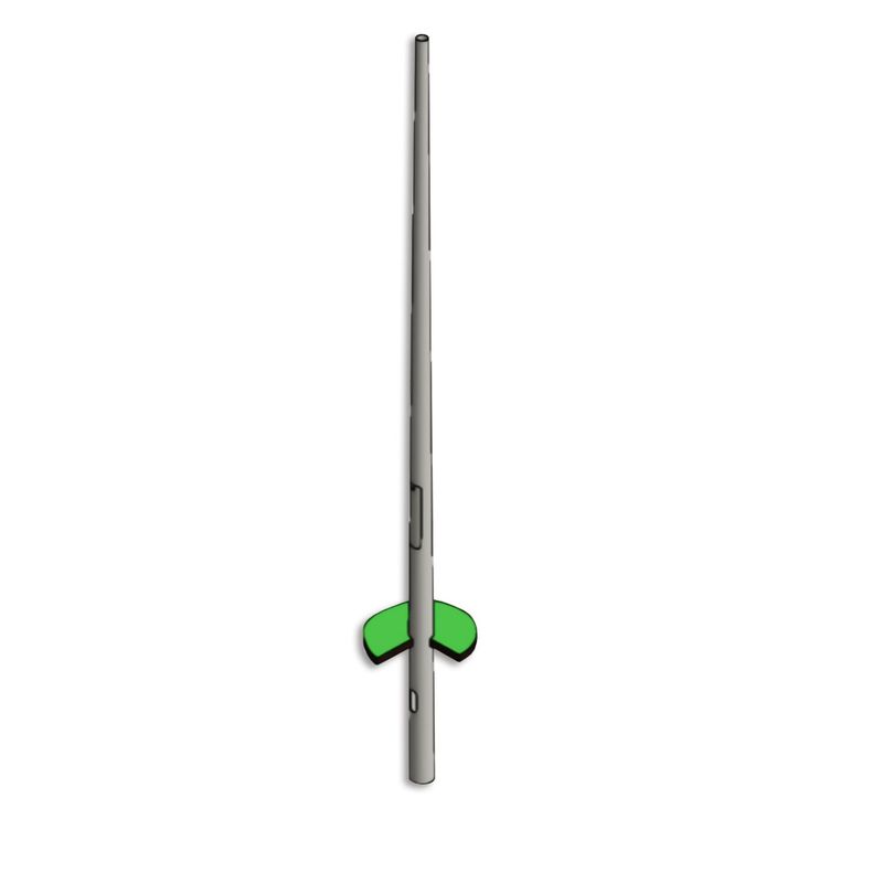 Lichtmast für Flutlichtanlagen | 6m hoch | Zopfmaß 76mm