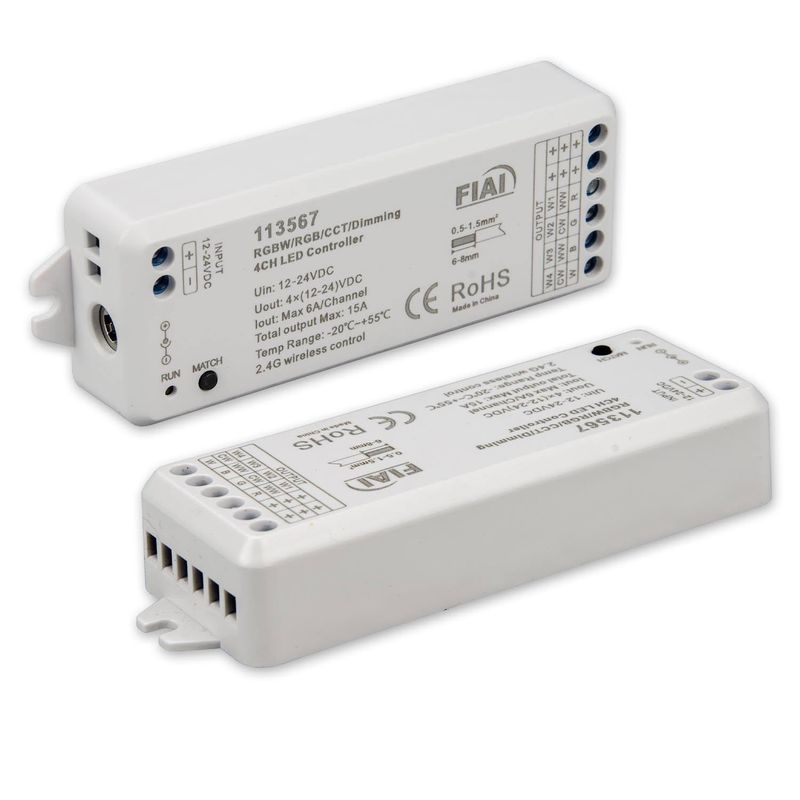 LED Controller RGB+W | Sys-Pro  4 Kanal 4x3A von 1A-Ledshop