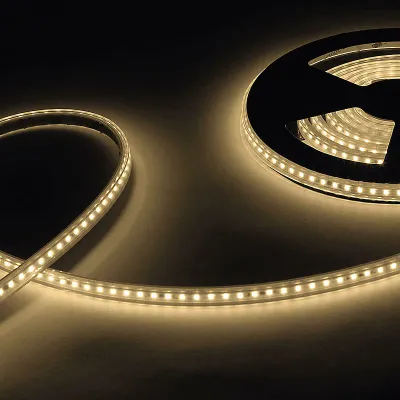 LED Streifen für Bad, Sauna bis 105° Temperaturbeständig warmweiß