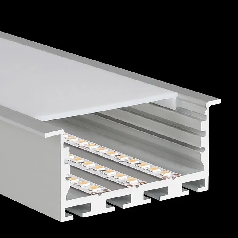 LED Profil  60mm breit - Leiste Unterputz