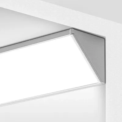 LED Eckprofil mit breiter Abstrahlfläche
